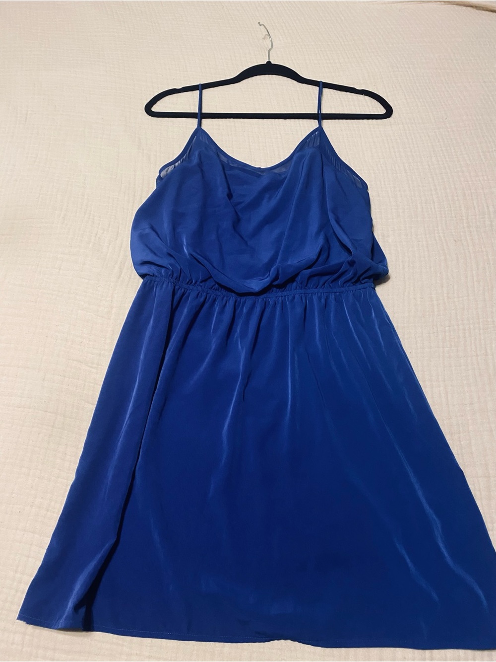 Express Royal Blue Spaghetti-Strap Dress